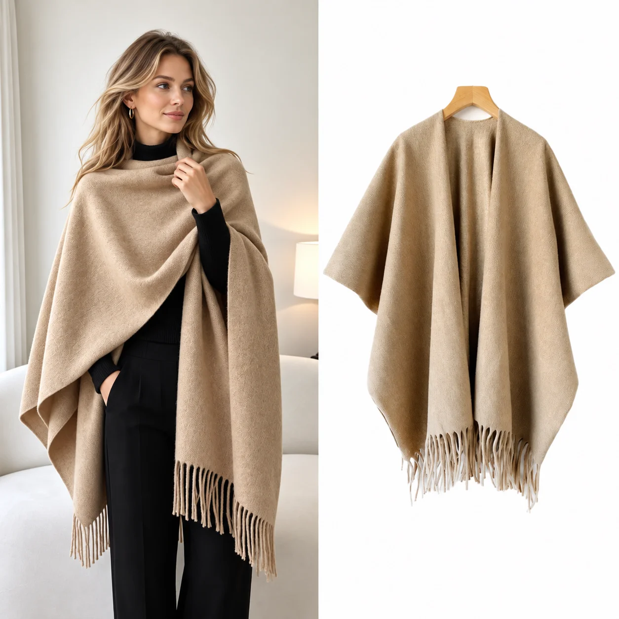 Winter-Schal-Umhang für Damen, – Woven Scarf Blanket Bewertung und Preis
