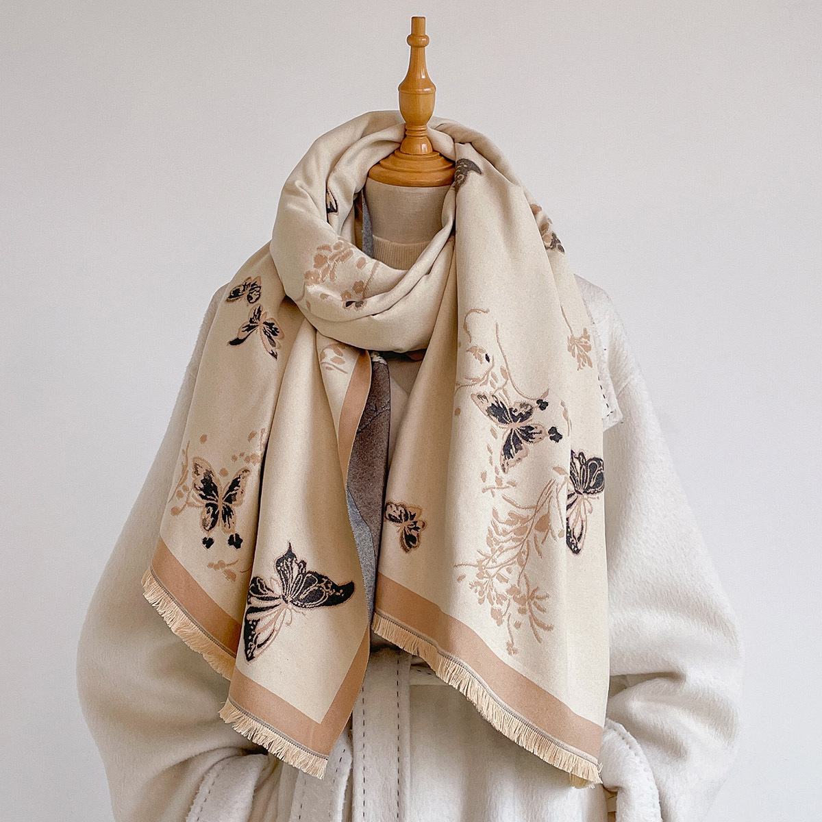Damen-Schal aus Kaschmir-Imita – Woven Scarf Blanket Bewertung und Preis