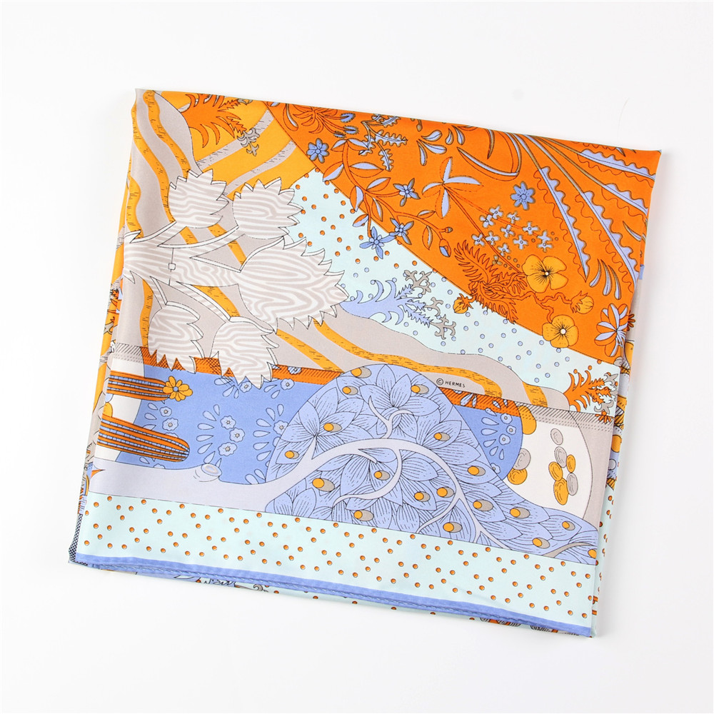 Manueller handgerollter Twill- – Scarf Silk Square Bewertung und Preis
